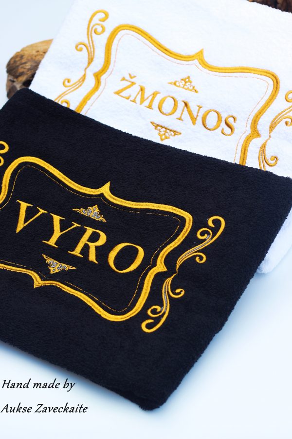Towels set  ,,Vyro ir Zmonos,,