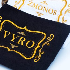 Towels set  ,,Vyro ir Zmonos,,