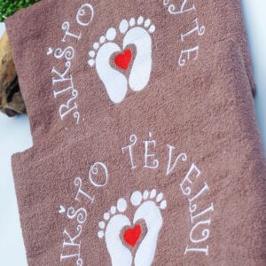 Towels set  ,,Kriksto Teveliui ir Kriksto mamytei,,