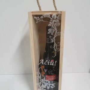 Wooden  Wine Box ,,Aciu,,