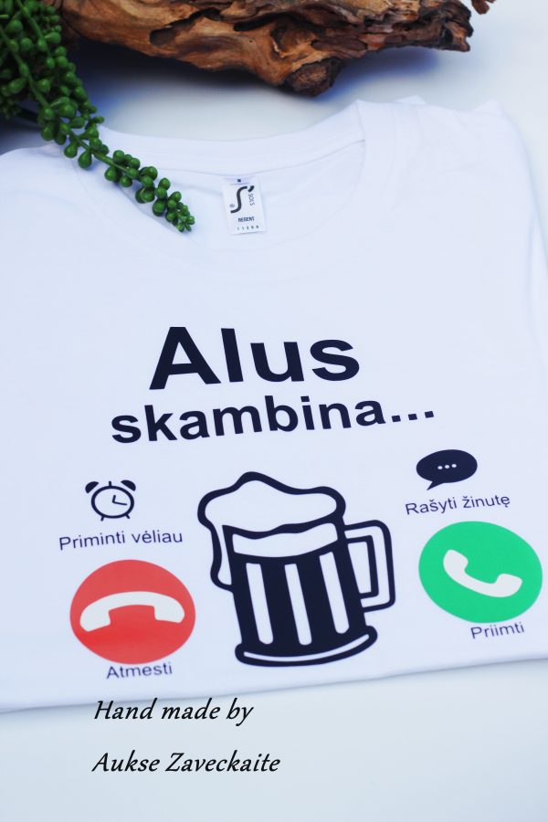 Printed T-shirt for Men ,,Alus skambina,,