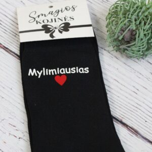 Printed Sock for Men ,,Mylimiausias,,