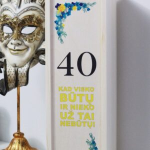 Wooden  Wine Box ,,40 Kad visko butu...,,