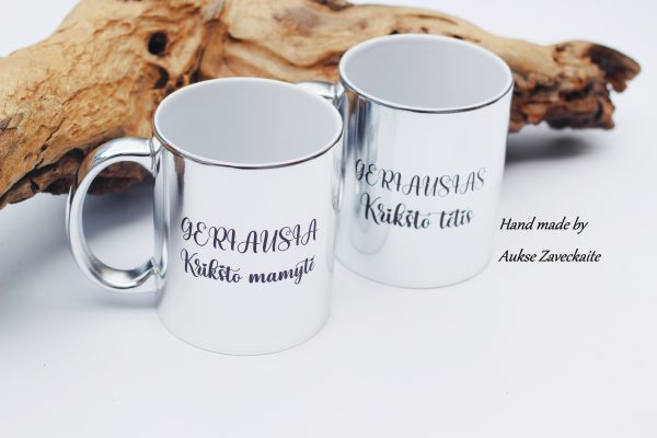 Cup set ,,Geriausia Kriksto mamyte & Geriausias Kriksto tetis,,