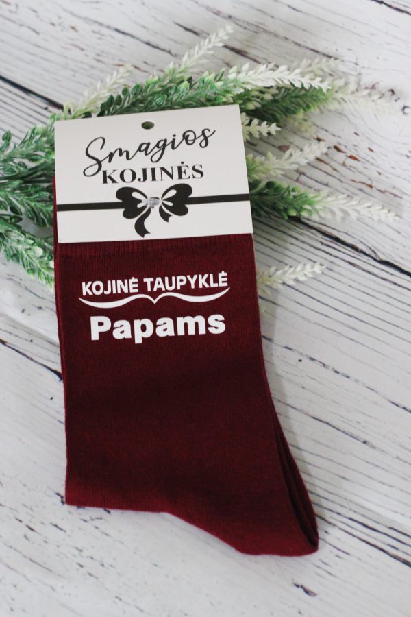 Printed Sock for Women ,,Kojine taupykle papams,,