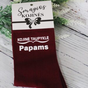 Printed Sock for Women ,,Kojine taupykle papams,,