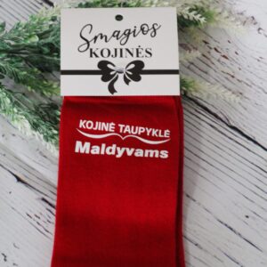Printed Sock for Women ,,Kojine taupykle Maldyvams,,