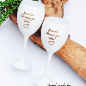 Wine Glass set  ,,Siandiena istariau taip,,