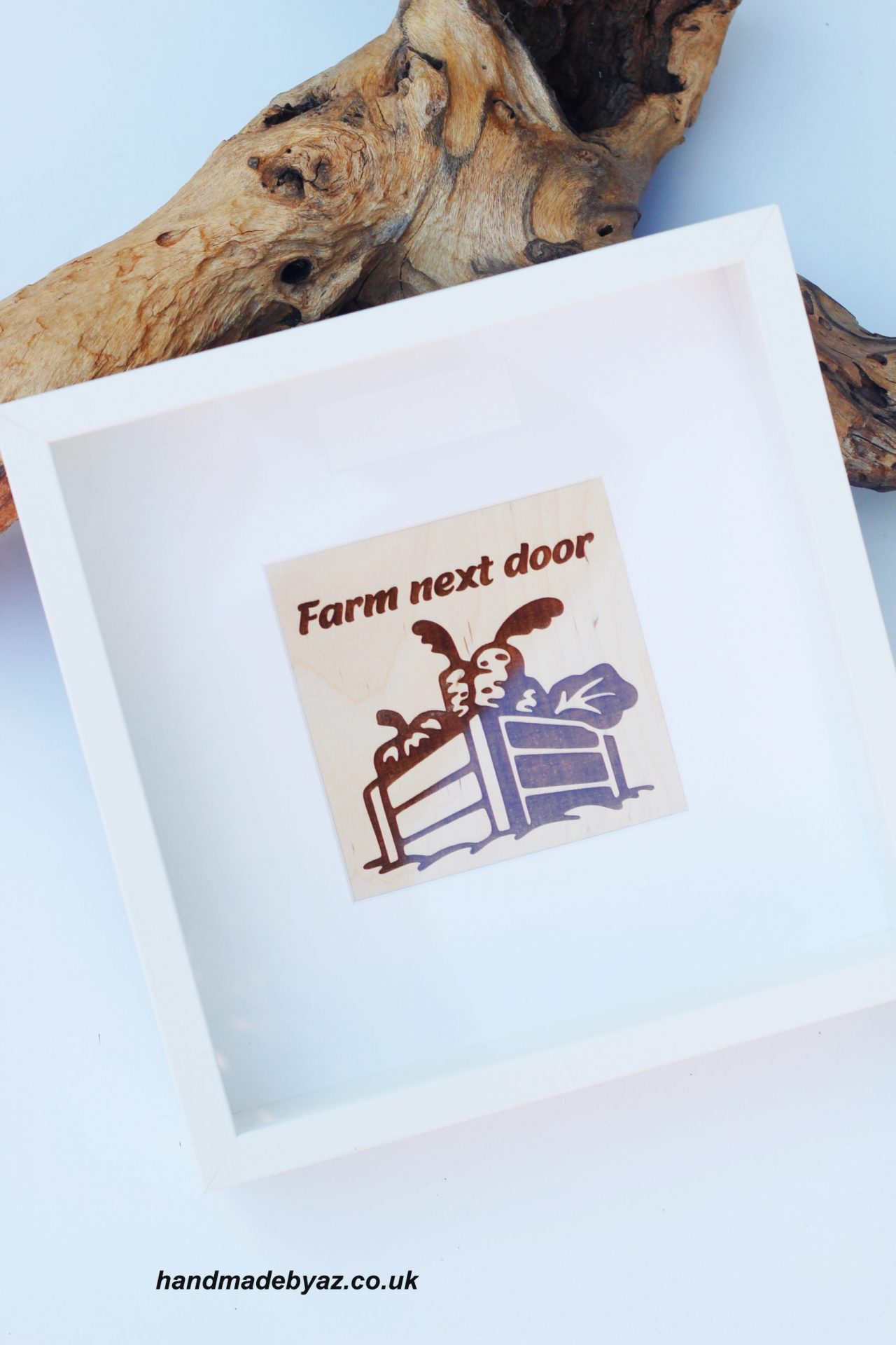 Personalised Piggy bank-frame ,,Farm next door,,