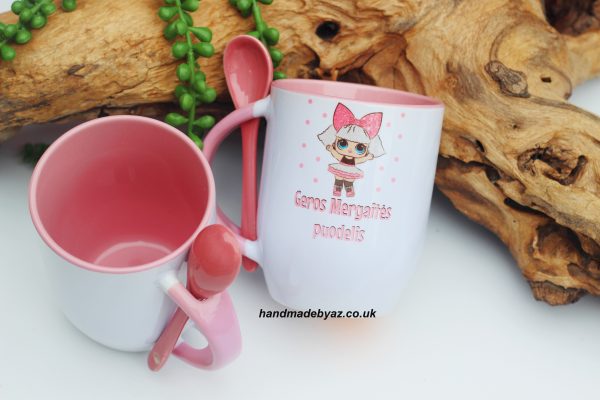 Cup with Spoon ,,Geros mergaites puodelis,,