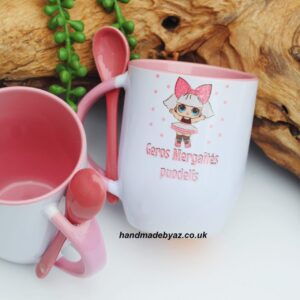 Cup with Spoon ,,Geros mergaites puodelis,,