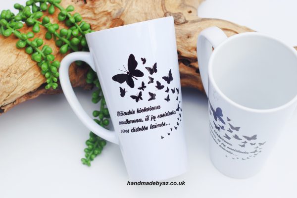 Tall Latte Cup ,,Dziaukis kiekviena smulkmena..,,