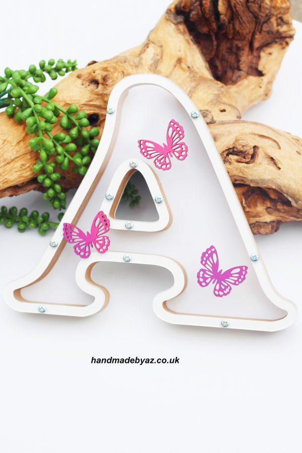 Colored Letter Money Box 20cm.