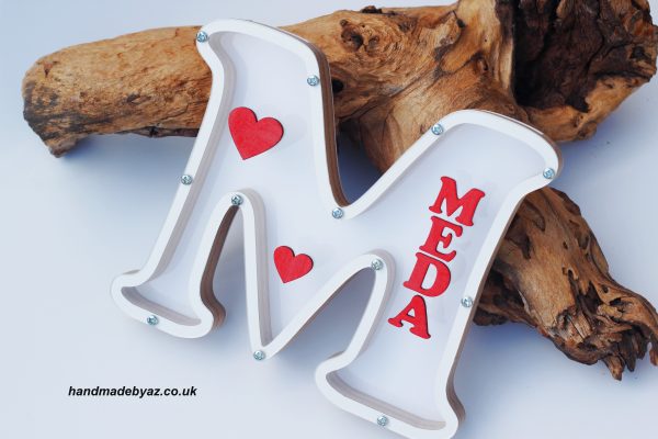 Colored Letter Personalised Name Money Box 30cm. - Image 9