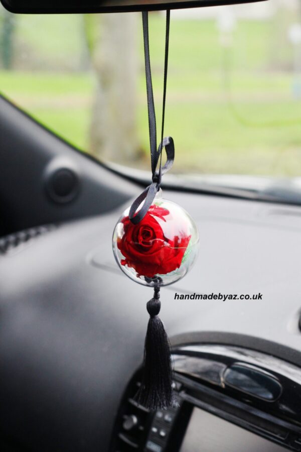 Car Accessories,Preserved Rose Red - Image 4