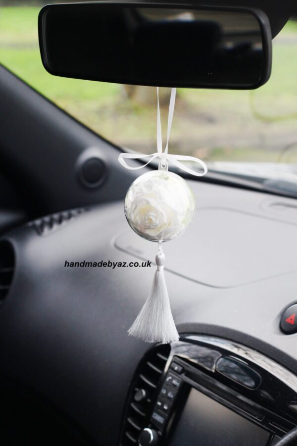 Car Accessories,Preserved Rose White - Image 3