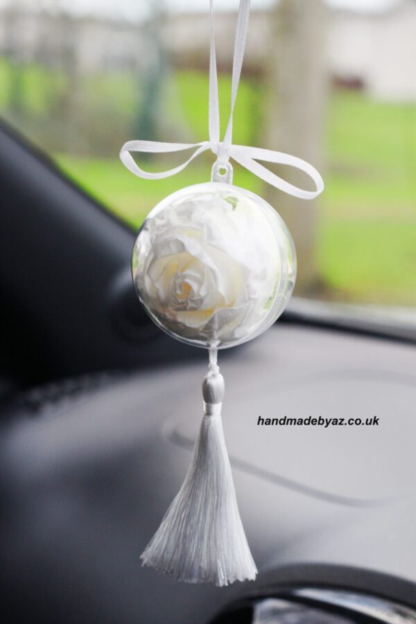 Car Accessories,Preserved Rose White - Image 4