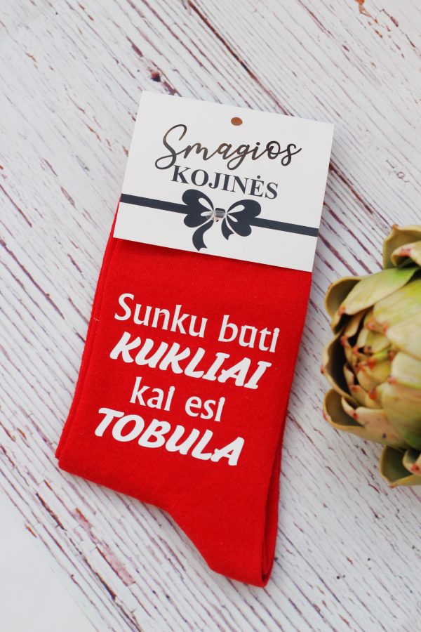 Printed Sock for Women ,,Sunku buti kukliai...,,