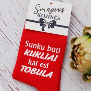 Printed Sock for Women ,,Sunku buti kukliai...,,