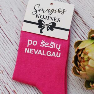 Printed Sock for Women ,,Po sesiu nevalgau...,,