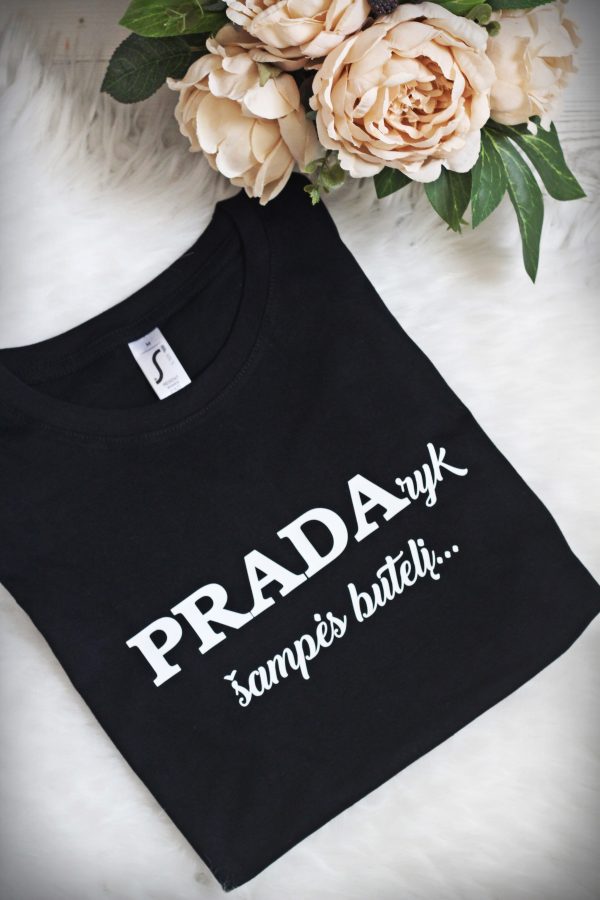 Printed T-shirt for Women ,,Pradaryk sampes buteli....,,