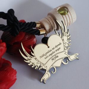 Car Diffuser/Air Freshener ,,Nelek greiciau,nei skrenda Tavo angelas sargas Myliu,,