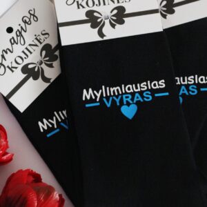 Printed Sock for Men ,,Mylimiausias vyras,,