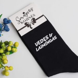 Printed Sock for Men ,,Vedes ir laimingas,,