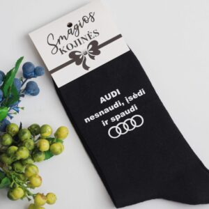 Printed Sock for Men ,,Audi nesnaudi,isedi ir spaudi..,,