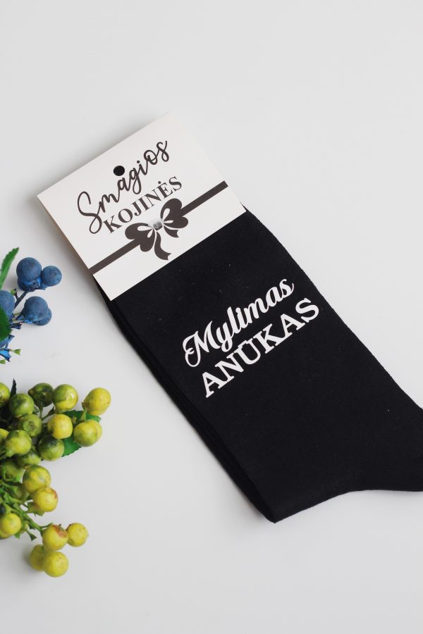 Printed Sock for Men ,,Mylimas anukas,,