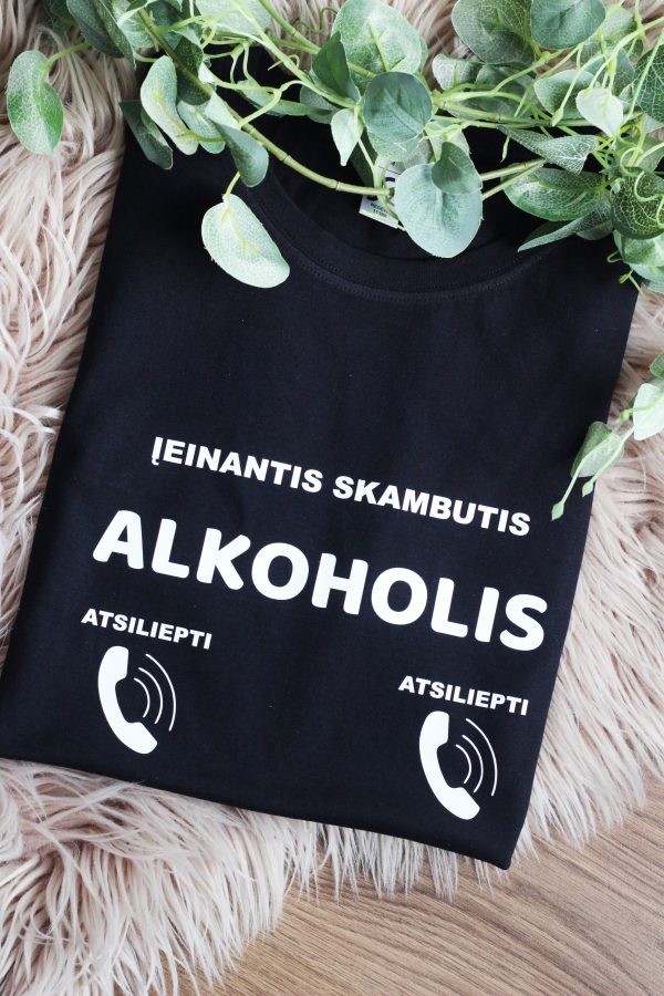Printed T-shirt for Men ,,Ieinantis skambutis,,