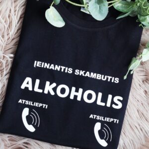Printed T-shirt for Men ,,Ieinantis skambutis,,