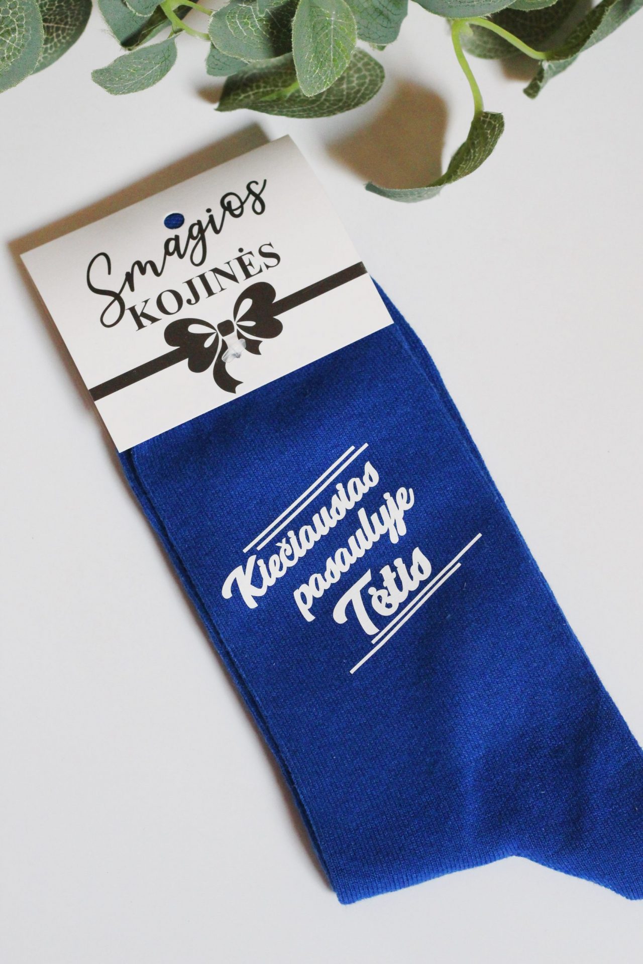 Printed Sock for Men ,,Kieciausias tetis pasaulyje,,