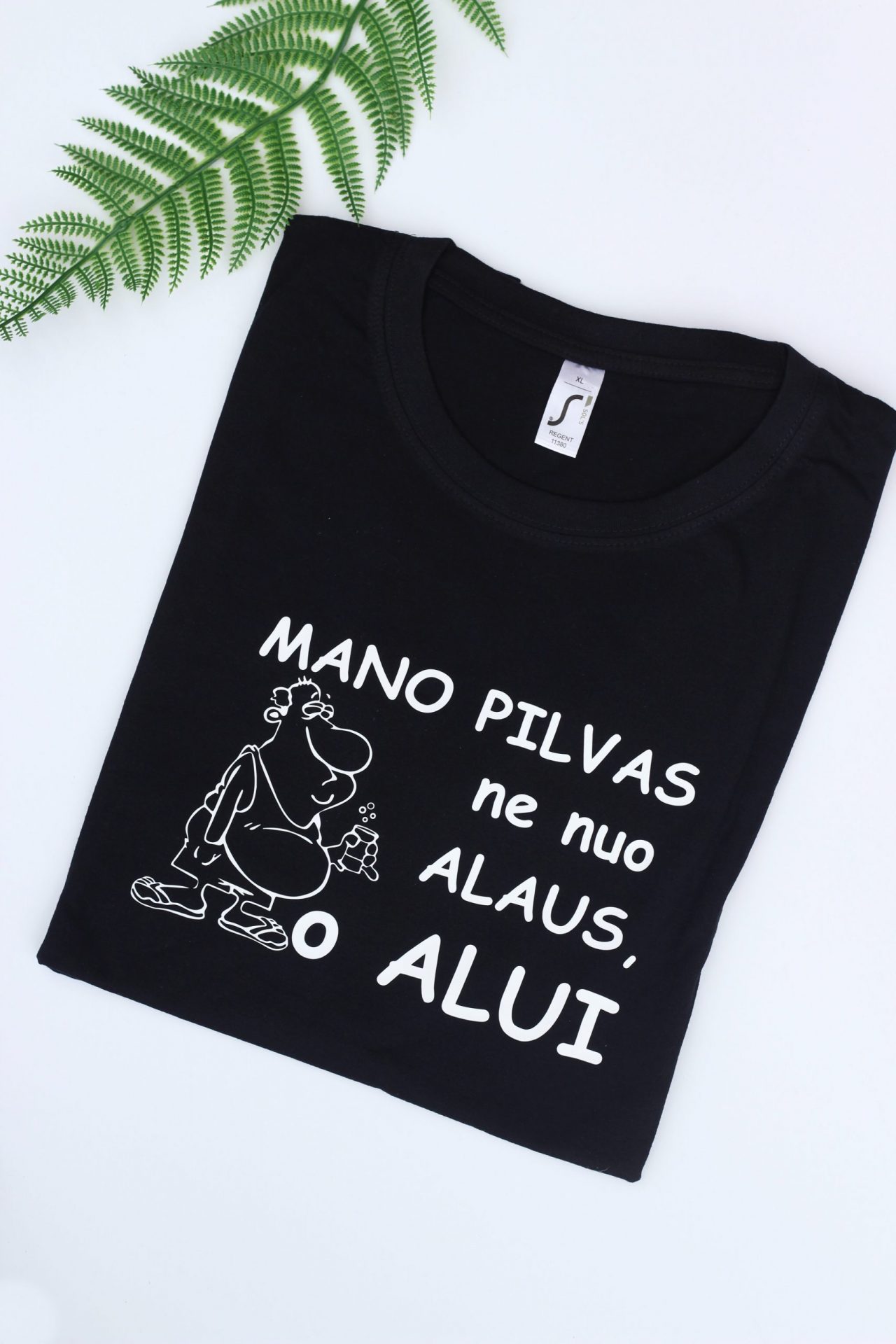 Printed T-shirt for Men ,,Mano pilvas ne nuo alaus,,