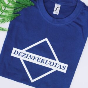 Printed T-shirt for Men ,,Dezinfekuotas,,