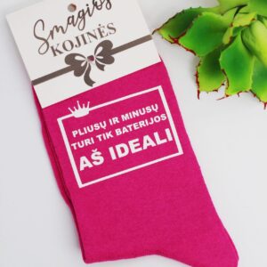 Printed Sock for Women ,,Pliusu ir minusu...,,