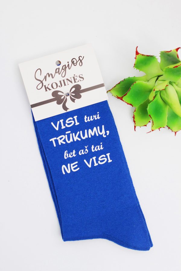 Printed Sock for Men ,,Visi turi trukumu...,,