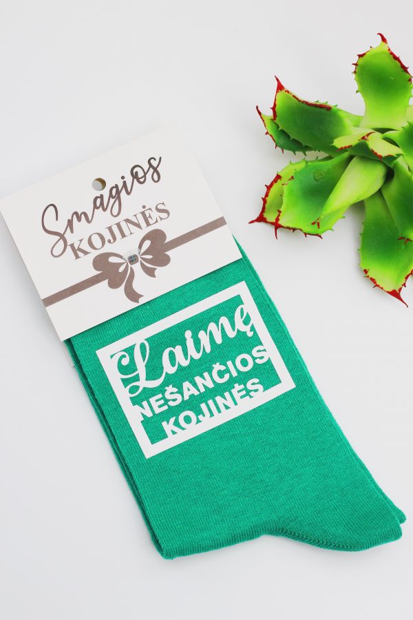 Printed Sock for Women ,,Laime nesancios kojines,,