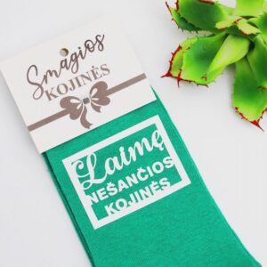 Printed Sock for Women ,,Laime nesancios kojines,,