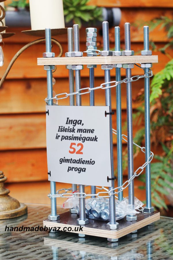Personalised Metal Bottle Cage,,Inga,isleisk mane...,,