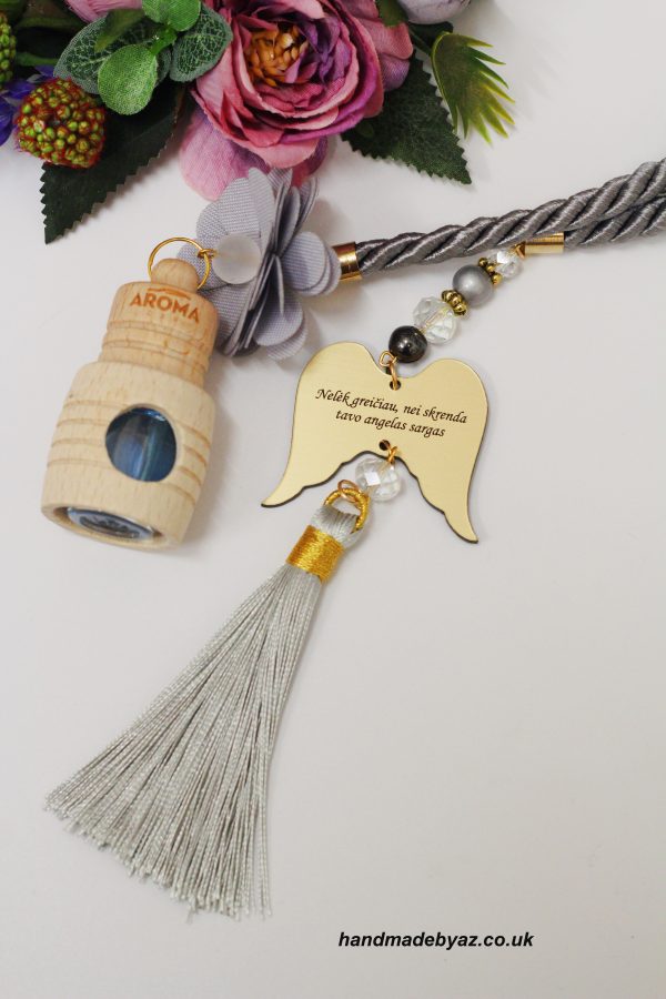 Car Diffuser/Air Freshener ,,Nelek greiciau,nei skrenda tavo angelas sargas,,