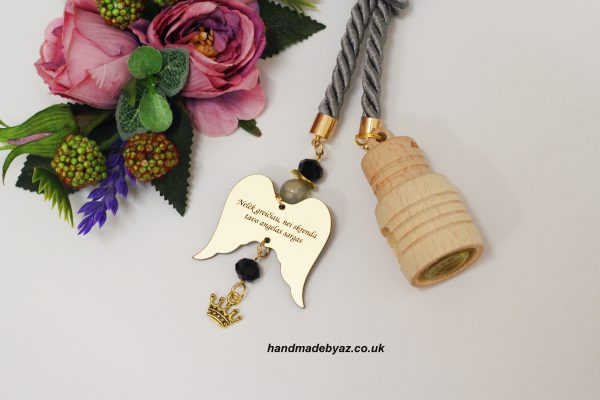 Car Diffuser/Air Freshener ,,Nelek greiciau,nei skrenda tavo angelas sargas,,