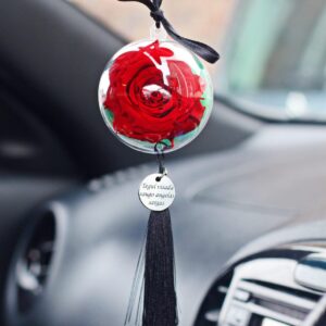 Car Accessories,Preserved Rose Red