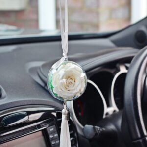 Car Accessories,Preserved Rose White