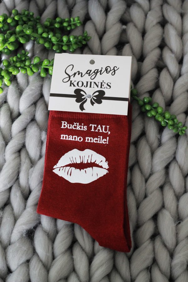 Printed Sock for Women ,,Buckis Tau,mano meile..,,