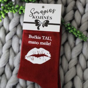 Printed Sock for Women ,,Buckis Tau,mano meile..,,