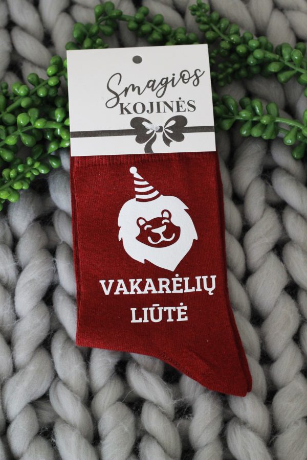 Printed Sock for Women ,,Vakareliu liute,,