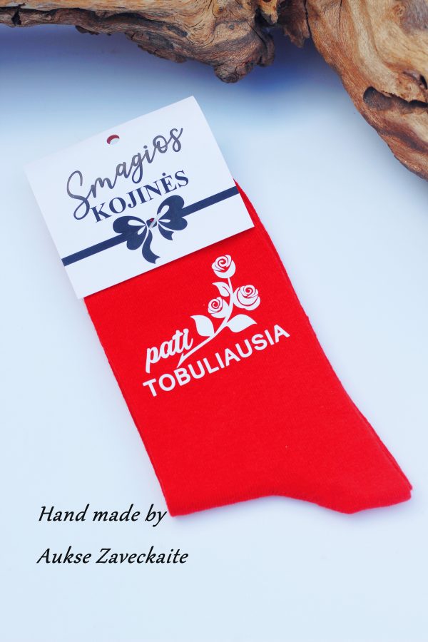 Printed Sock for Women ,,Pati nuostabiausia,,