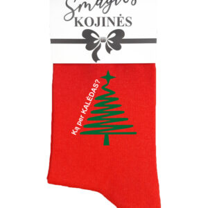 Printed Sock for Women ,,Ka per Kaledas?,,