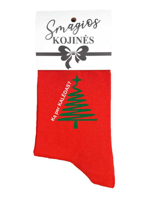 Printed Sock for Women ,,Ka per Kaledas?,,